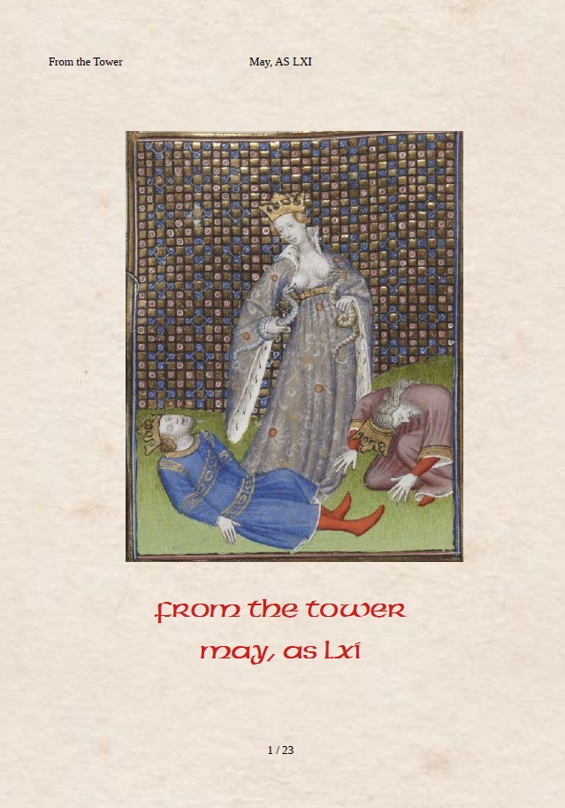 Cover - From the Tower newsletter, May 2026