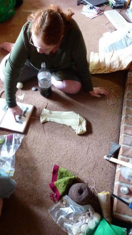 Antonia-working-on-her-hose