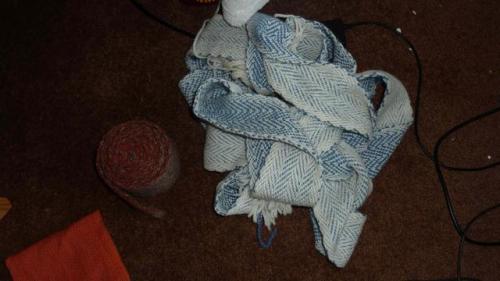 Leg-wrappings-woven-by-Thordis-on-her-floor-loom